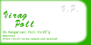 virag poll business card